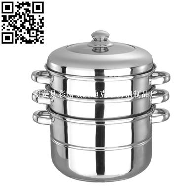 三层组合蒸锅（Stainless steel steamer pot）ZD-ZG185-189