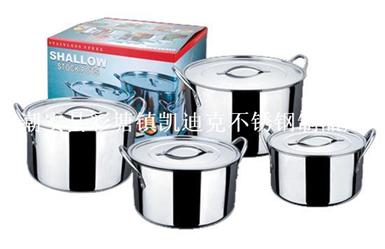 直身汤锅八件套（8-piece Stainless Steel Cookware Set）ZD-TZG103