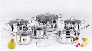 北非12件套锅（12-piece Stainless Steel Cookware Set）ZD-TZG102