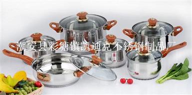 迪拜12件庄套锅（Dubai 12-piece Stainless Steel Cookware Set）ZD-TZG087