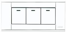 A118-L3K-1  中板三位单控开关