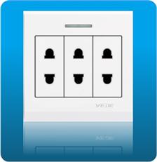 M6-Z32(三联二极插座)