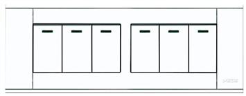 A118-S6K-1  六位单控开关