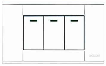 A118-S3K-1  中板三位单控开关