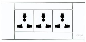 A118-DGN3 三位多功能插座