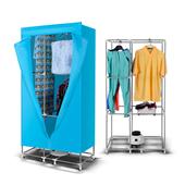 Household clothes dryer to open the door