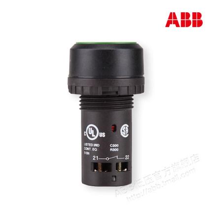 ABB按钮指示灯绿色紧凑型复位平钮 CP1-10G-11