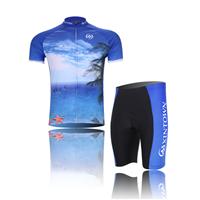 XINTOWN海景骑行服短袖套装 自行车服 夏季吸湿排汗速干衣